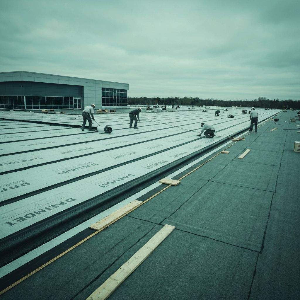 Commercial Flat Roof Installation